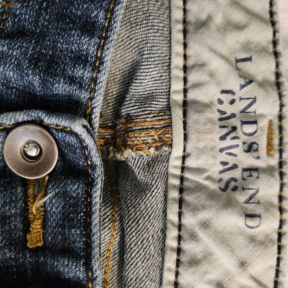 Lands End womens jeans, low rise boot cut. Size 31. # 838 - Picture 3 of 4